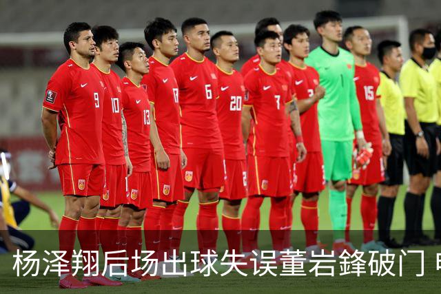 杨泽翔后场出球失误董岩鋒破门 申花0-1落后蓉城